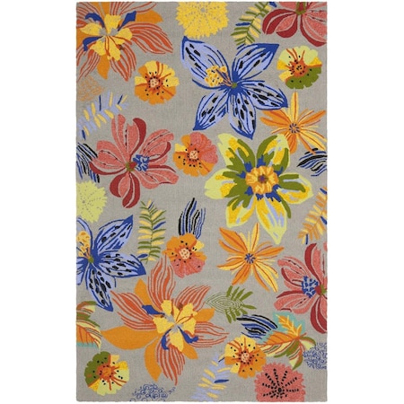 Safavieh Four Seasons Hand Hooked Runner RugGrey & Orange 2 x 6 ft. FRS468C-260